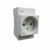 SEP CWCD-F stopcontact 2p+PE DIN-mod