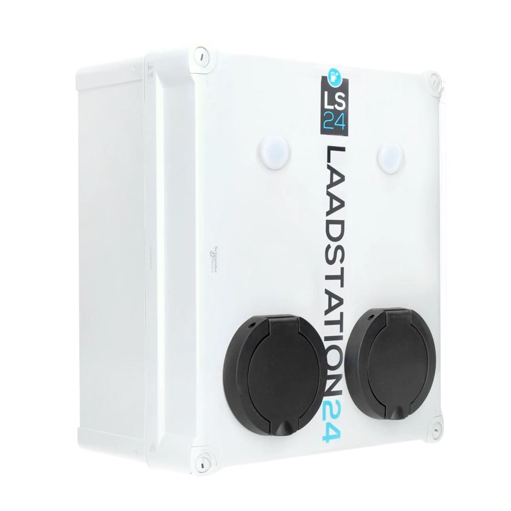 LS24 laadpaal 2x 22kW type 2 socket - wit (8718924263327)