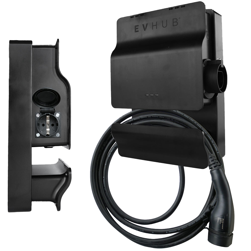 EVHUB laadpaal 11kW type 2 vaste kabel 5 meter - zwart (LP-HDDE721NWJ)
