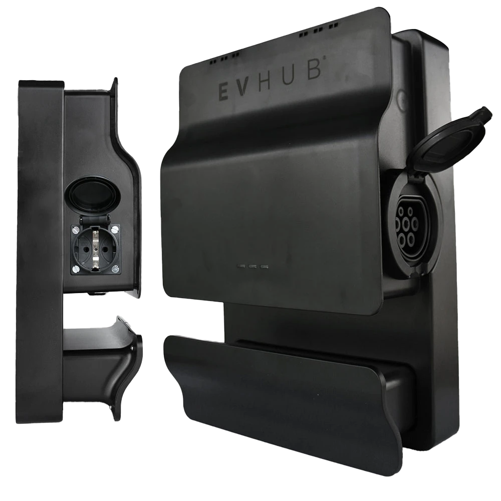 EVHUB laadpaal 22kW type 2 socket - zwart (LP-OMKAKDKY1V)