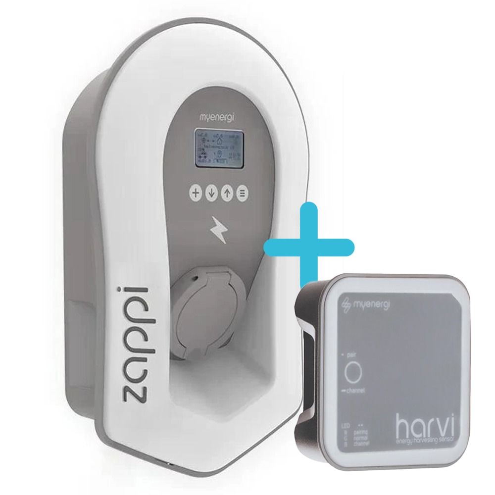 myenergi loadbalancing bundel - Zappi V2.1 laadpaal 22kW type 2 socket - wit