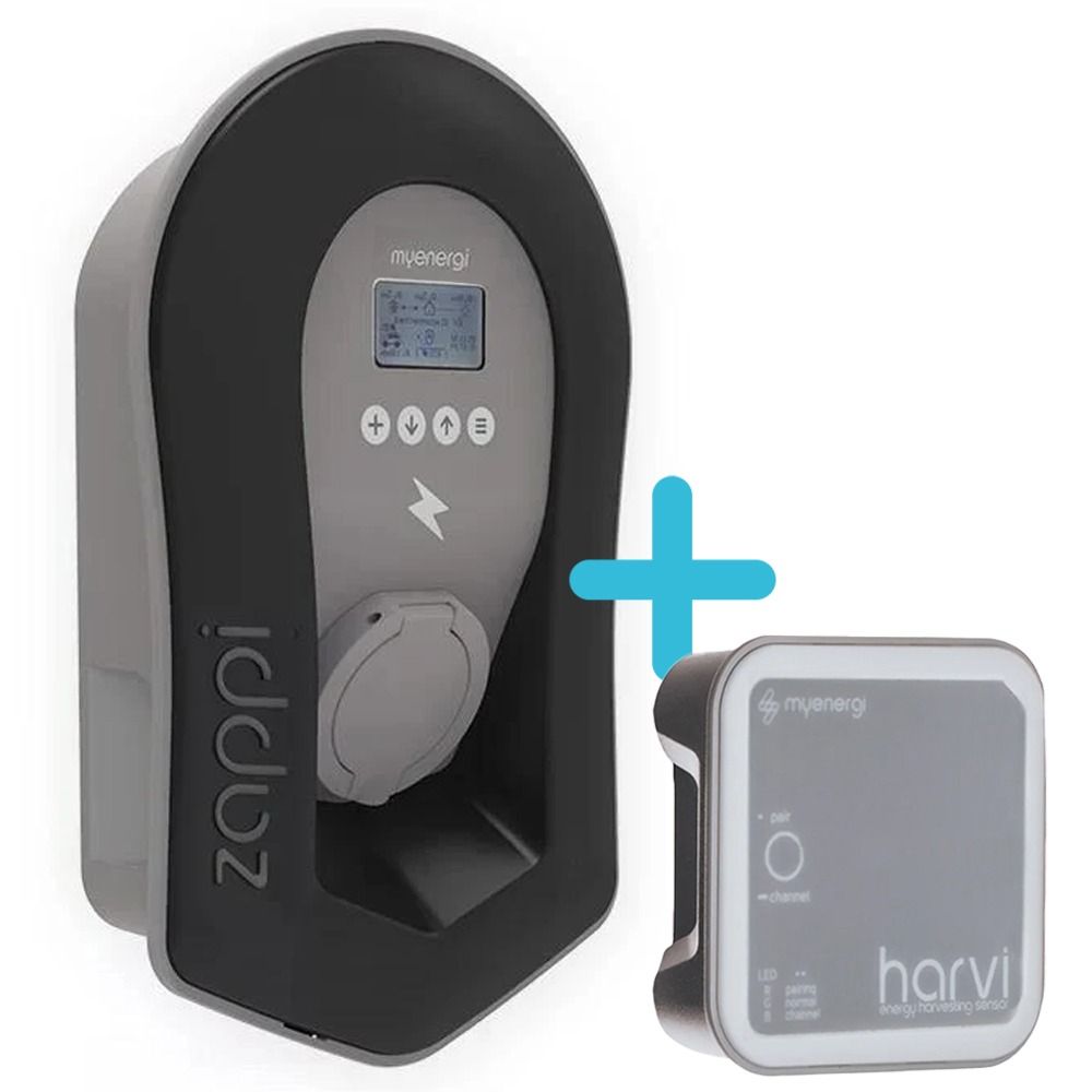 myenergi loadbalancing bundel - Zappi V2.1 laadpaal 22kW type 2 socket - zwart