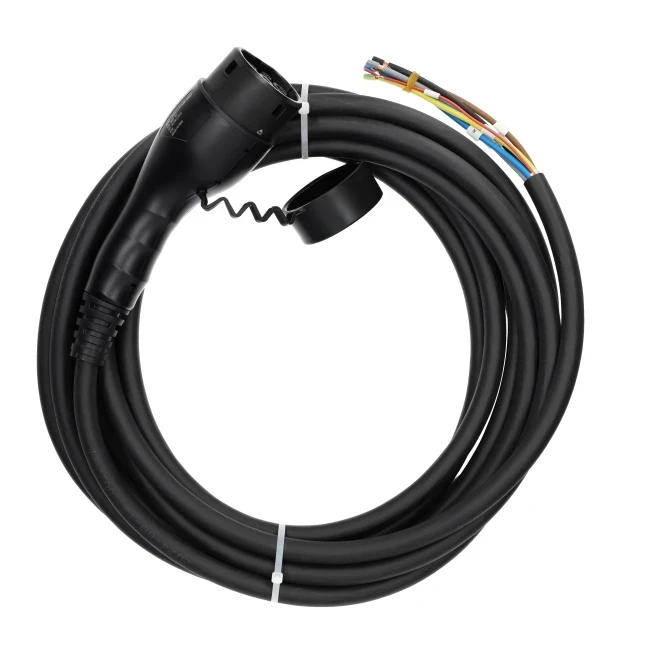EVHUB laadkabel 22kW type 2 naar openeind - 5 meter