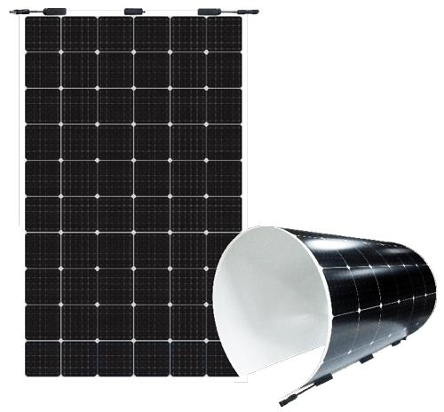 flexibel lichtgewicht zonnepaneel Sunport 380 Wp zwart / wit