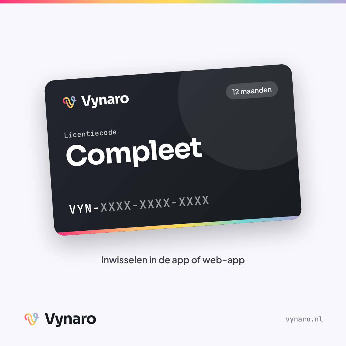 Licentiecode Vynaro Compleet — 12 maanden