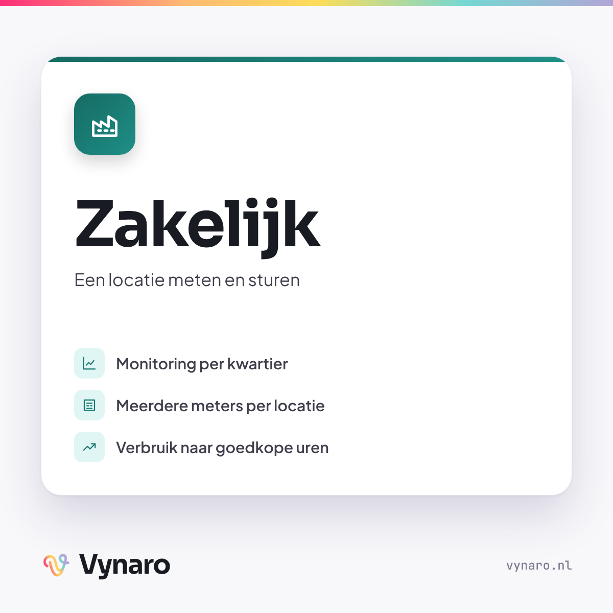 Vynaro Zakelijk — per jaar