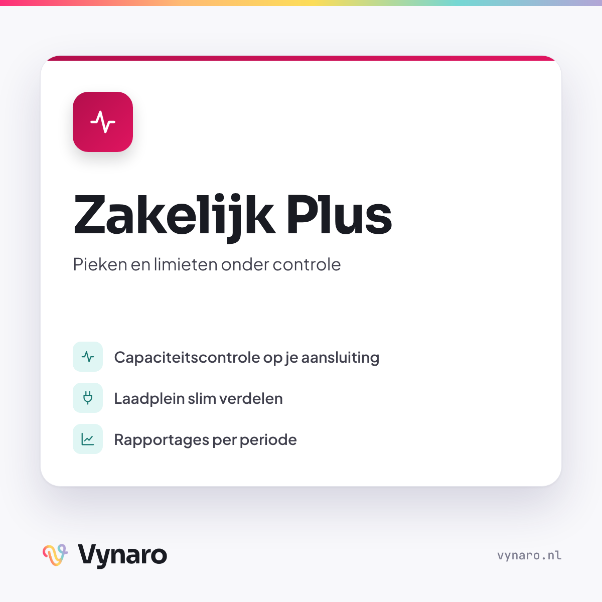 Vynaro Zakelijk Plus — per maand
